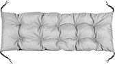 Bol.com Tuinkussen 120x40 cm waterdicht voor palletbank lichtgrijs aanbieding