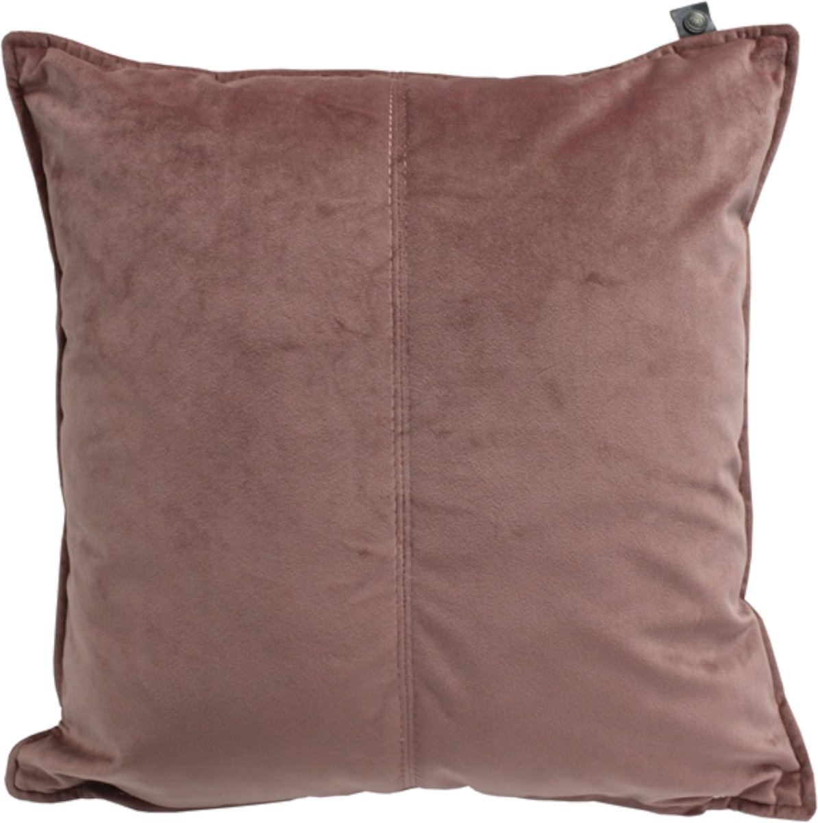 Overseas Middlestitch Velours Kussen Blush 45 x 45 cm