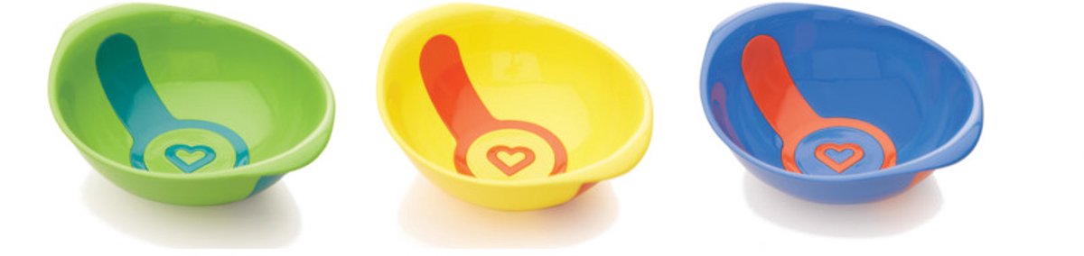 Goedkoopste Munchkin kinderservies - White Hot Kommetjes - Warmtegevoelige Kommetjes - Set van 3 - Vaatwasserbestendig - vanaf 6 maanden - 3-delig Serviesset voor Kinderen