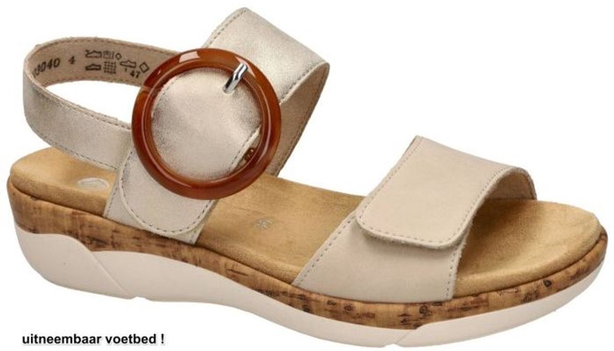 Remonte -Dames - beige - sandalen - maat 40