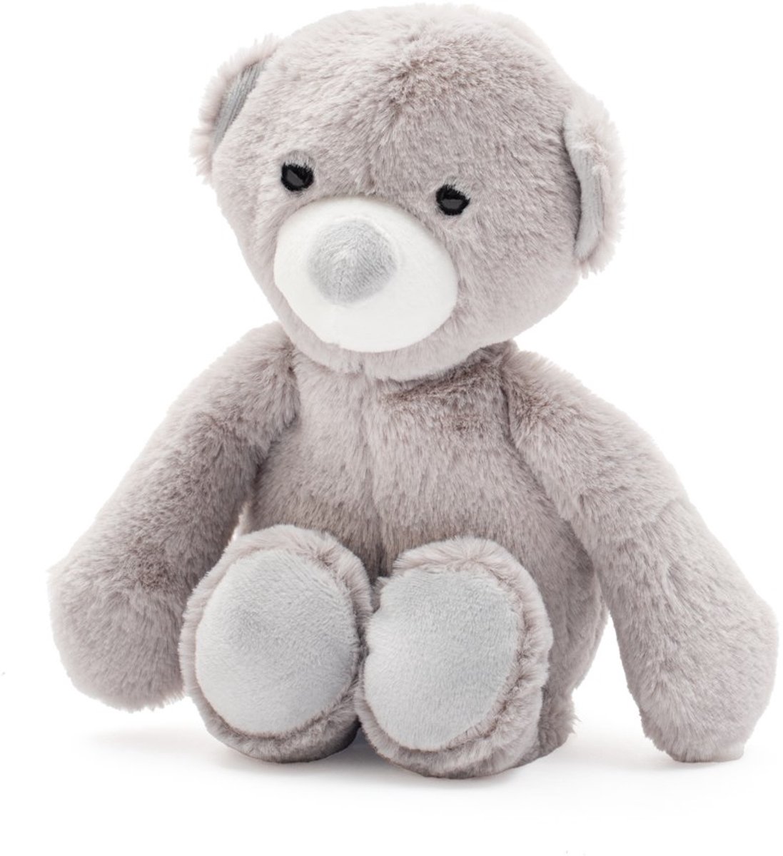 Baby Mix - Knuffel - Pluche teddybeer grijs 20cm - knuffeldier - speelgoed - zachte beer - pluche speelgoed