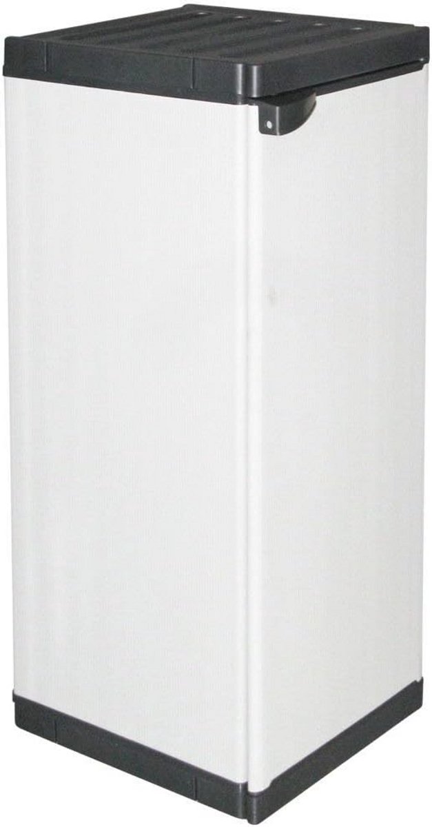 Modulaire kast met 1 deur en 2 planken - Grijs - 34 x 39,5 x 85 cm
