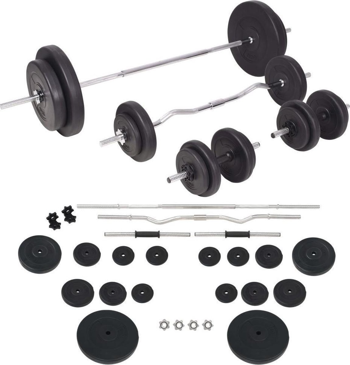 vidaXL - Halterset - 90 - kg
