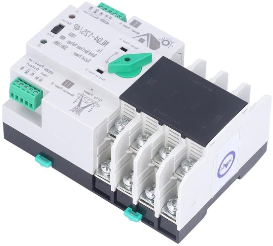 Automatische overdrachtsschakelaar AC 400 V 4P 100 A ATS PC DIN-rail
