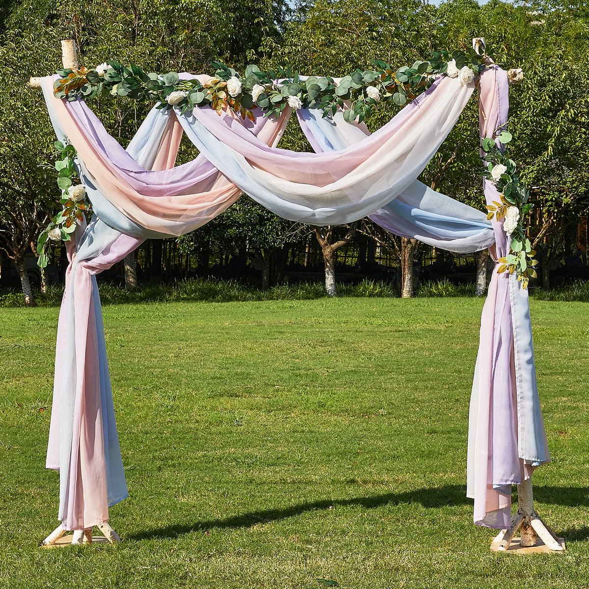 Ibenzoa® Elegante Regenboog Kleurverloop Gordijn voor Creatieve Interieurdecoratie en Feestelijke Gelegenheden