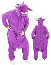 KrijgHonger - Paarse dieren Onesie - Maat L (Geschikt voor 165-175 cm) - Verkleedkleding - Kostuum - Carnavalskleding - Huispak - Halloween - Carnaval