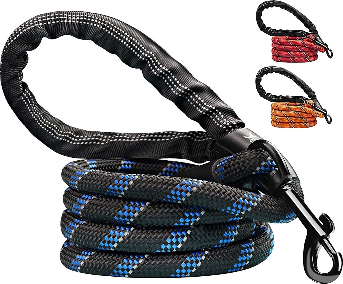 Sterke en reflecterende hondenriem met comfortabele grip – ideaal voor puppy's en grote honden