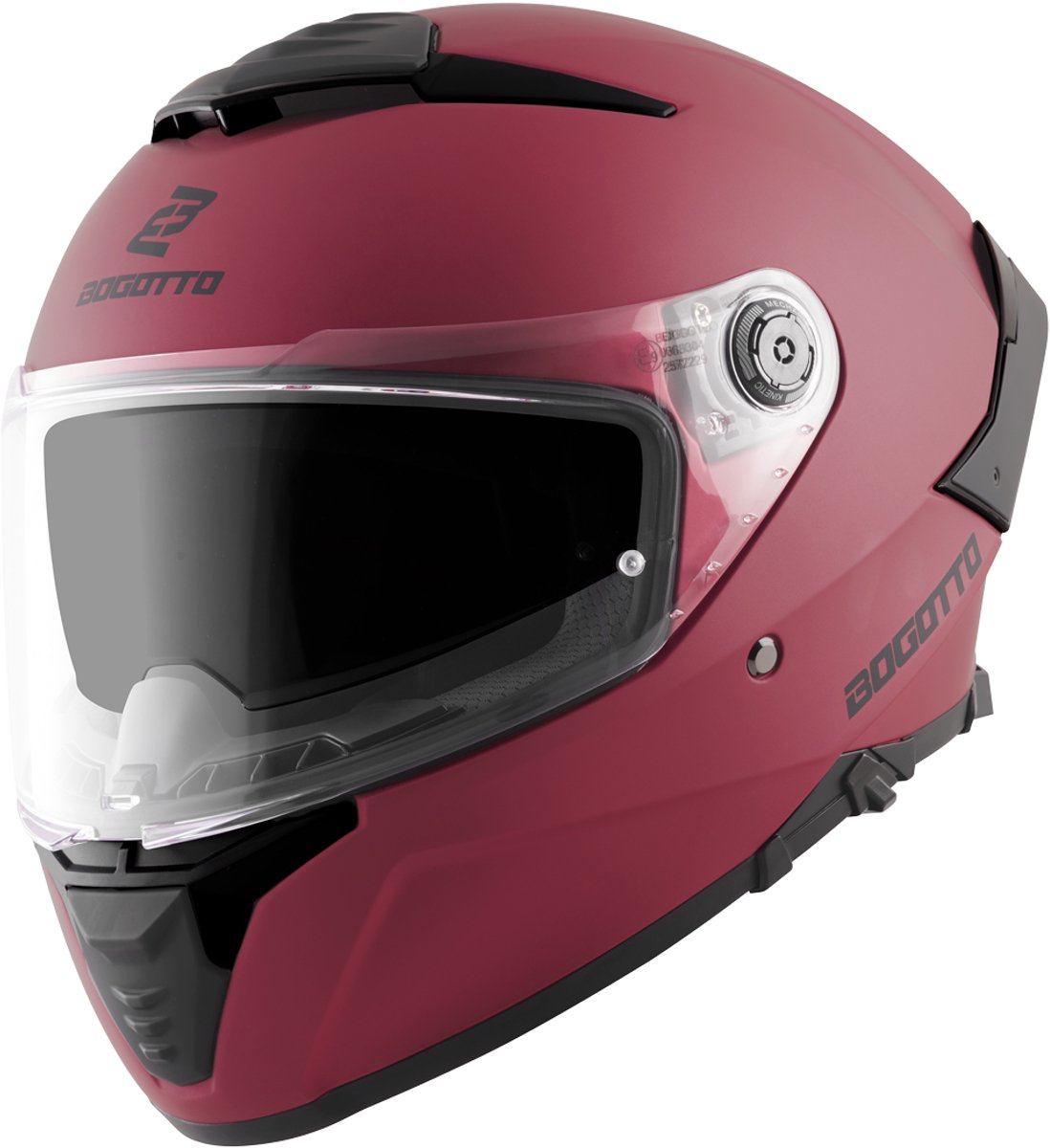 Bogotto FF118 Mat Rood Integraalhelm - Maat XL - Helm