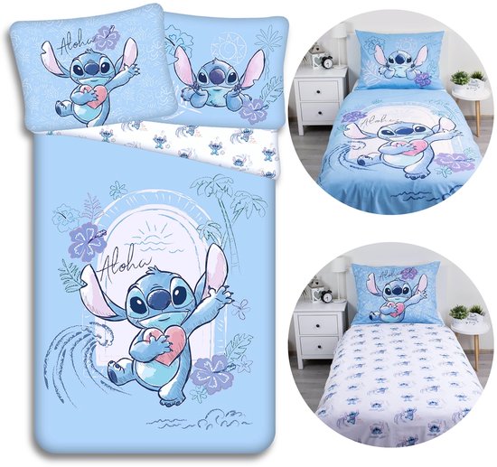 Disney Lilo & Stitch dekbedovertrek, Angel - Eenpersoons - 140 x 200