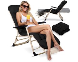 Opvouwbare Ligbed met kussen Sofotel ChillWell zwart