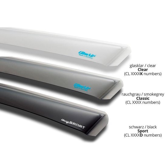 ClimAir Zijwindschermen Ford Custom