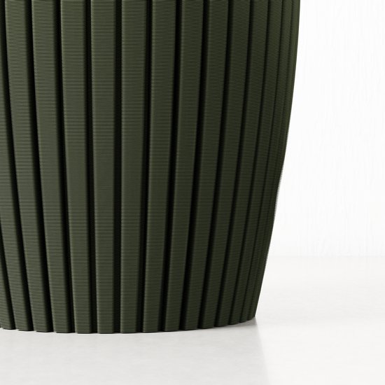 Dastium Home - Vase haut étroit - Vert - H50 cm - Vase fin Japandi - Vase design minimaliste - Vase décoratif pour rebord de fenêtre ou de table