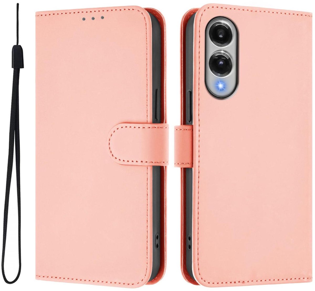 Mobigear Telefoonhoesje geschikt voor Samsung Galaxy S25 Edge Hoesje | Mobigear Urban Wallet Bookcase Portemonnee | Pasjeshouder voor 3 Pasjes | Telefoonhoesje voor Pinpas / OV Kaart / Rijbewijs - Roze