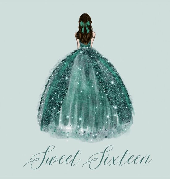 Sweet sixteen guest book, party Guest book, birthday party g ... - cover