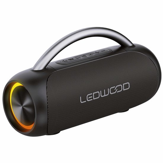 Bluetooth speaker Ledwood XTREME 200 waterdicht IPX5 draadloos 200W met RGB lichteffecten, TWS, handsfree bellen, USB
