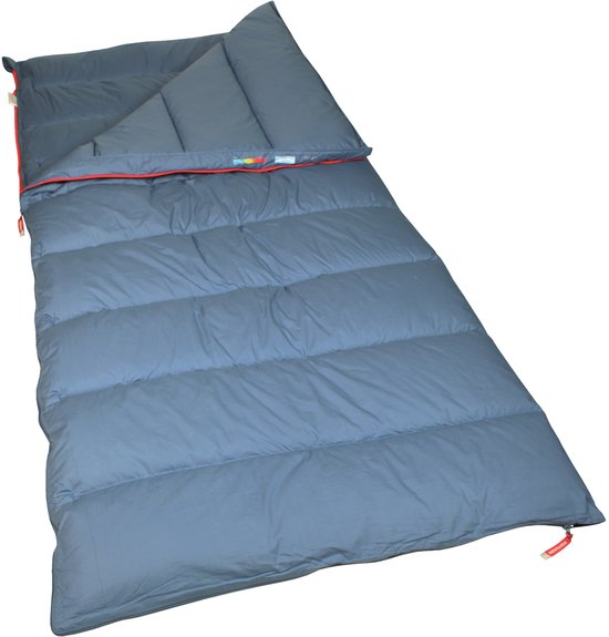Polydaun Zilvermeeuw XXL - slaapzak - GRS 3D-Polarsoft® vulling - extra lang en ruim - lakeblue - 100x220 cm