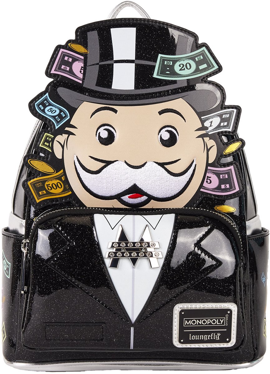 Hasbro Loungefly Backpack Monopoly Pennybags