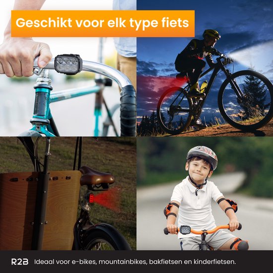 R2B Fietslicht Straps - Set van 2 bandjes geschikt voor de oplaadbare fietslampjes van R2B — afbeelding 5