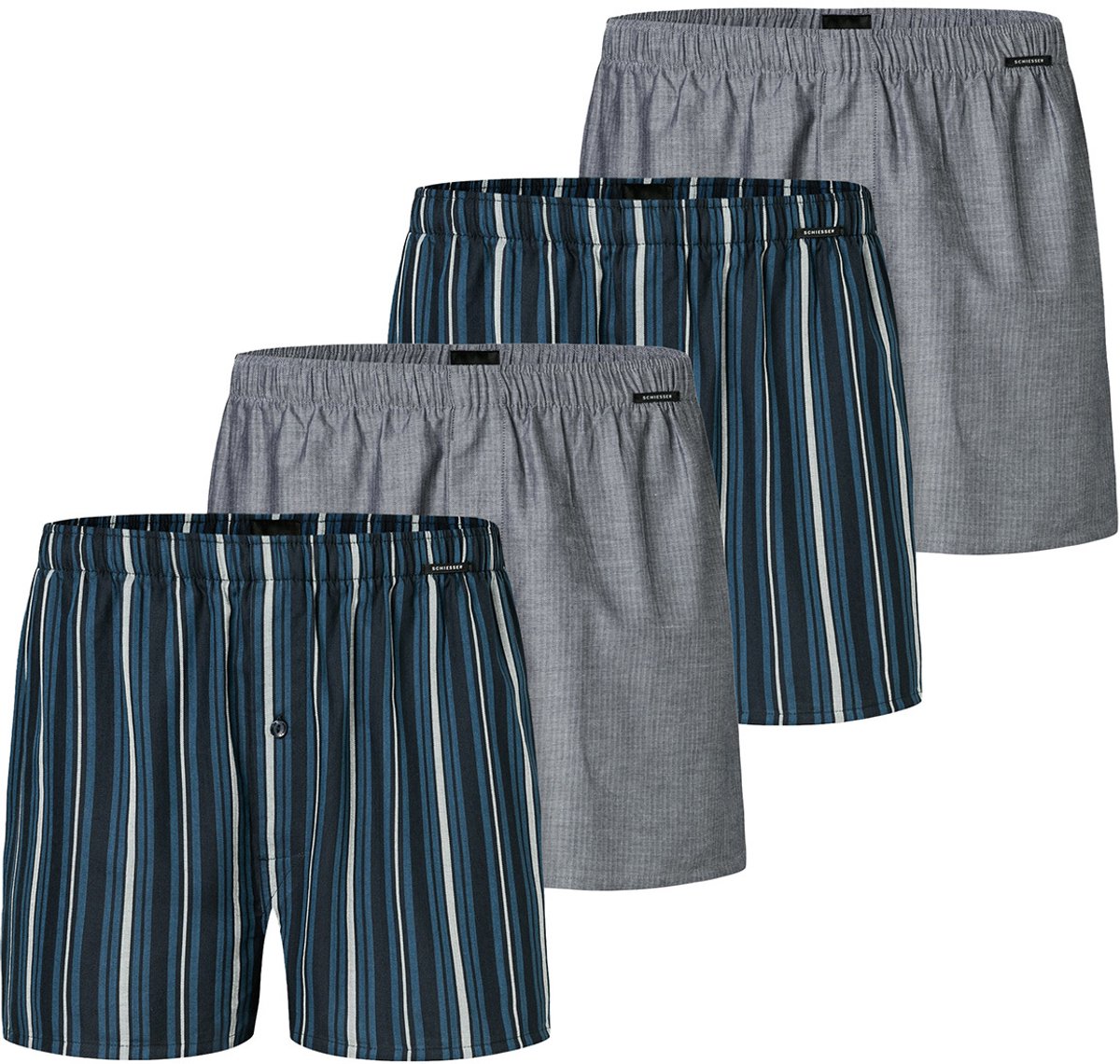 Schiesser Heren boxershort 4 pack Web
