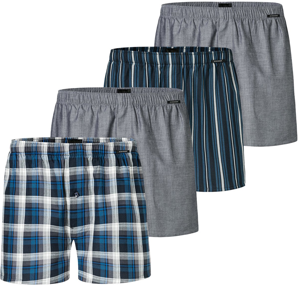 Schiesser Heren boxershort 4 pack Web