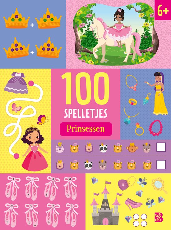 100 spelletjes 1 - 100 spelletjes: Prinsessen 6+ - cover