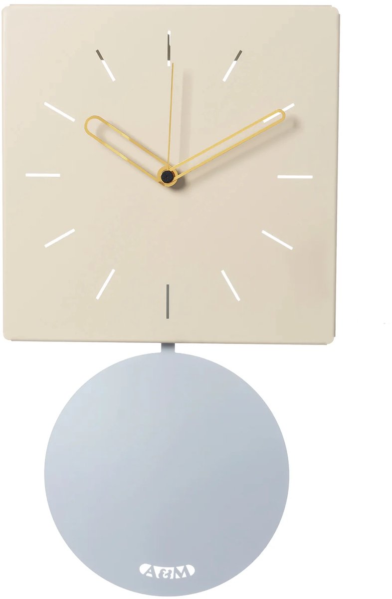 Wandklok met slinger MODERN DESIGN