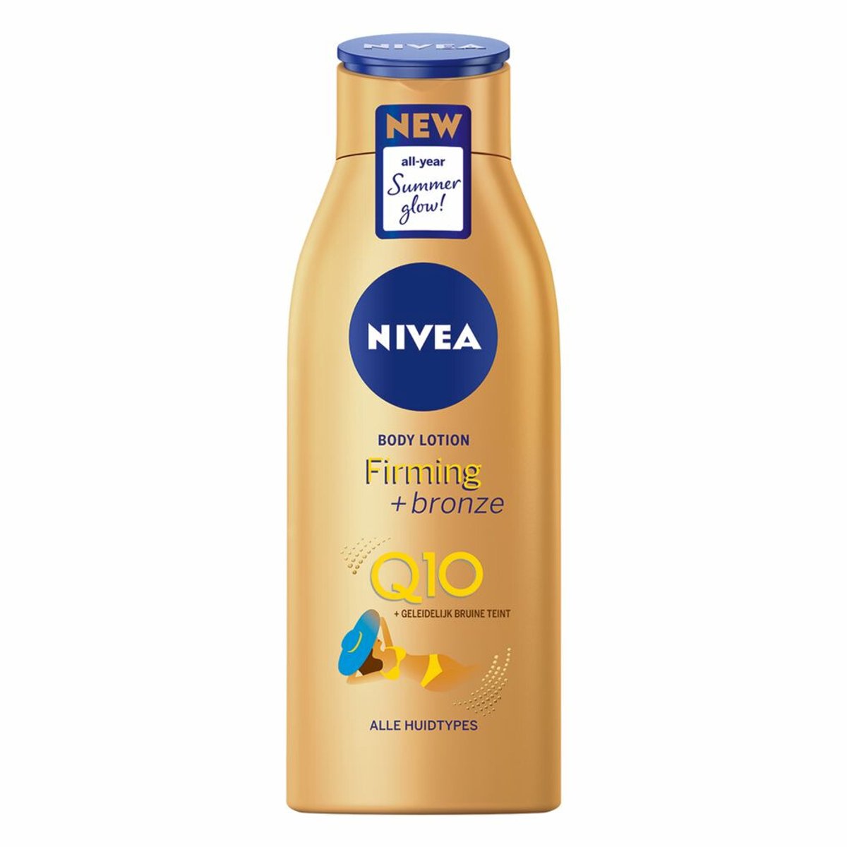 NIVEA - Bodylotion Firming + Bronze Q10 - 3 x 400 ml - Voordeelverpakking