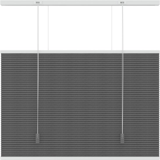 Plisségordijn Klemmfix 115 x 140 cm Gemakkelijk Op en Neer, Easyfix Plissé met Boren, Vouwgordijn Inclusief Montagemateriaal, met 2 Geleiders Voor Ramen en Deuren, Rood