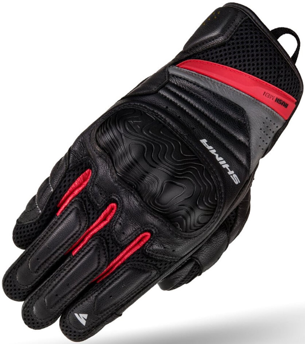 SHIMA Rush Zwart Rood Handschoenen - Handschoen