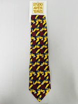 ZetsVintage - Vintage Paisley pure soie Ascot, cravate écharpe marron & or excellent état