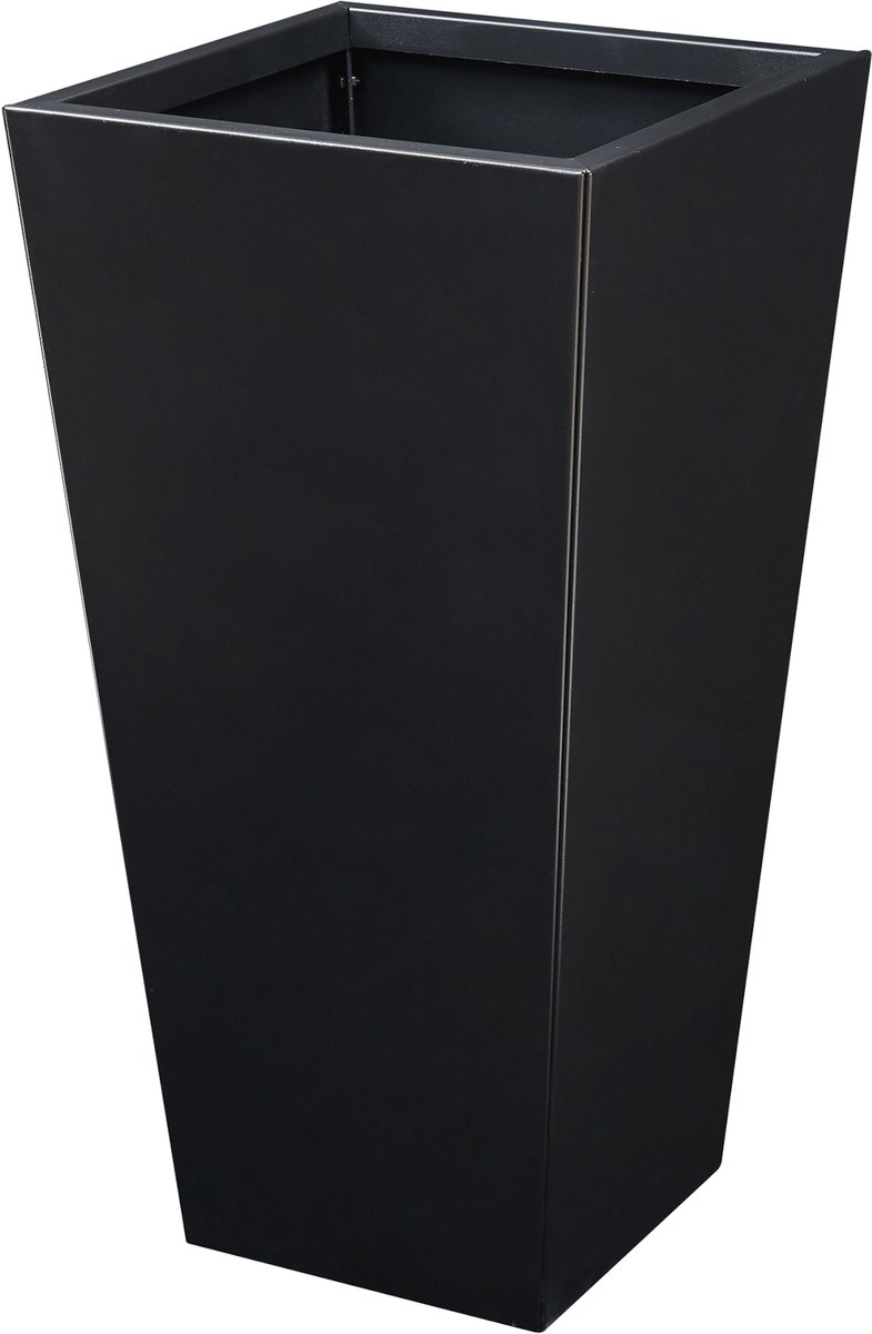 Plantenbak Vaargel buiten bloembak 76x39x39 cm zwart casa.pro