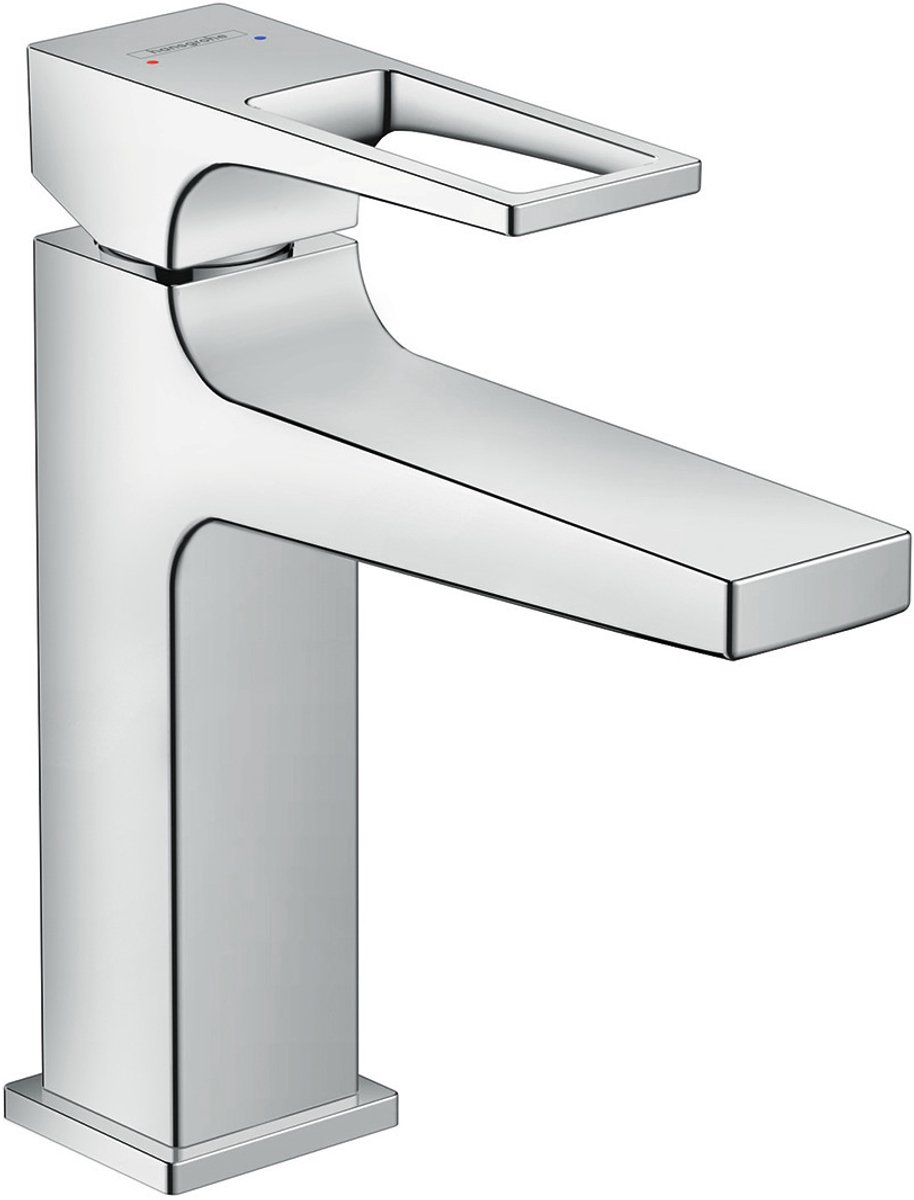 hansgrohe Metropol ééngreeps wastafelmengkraan 110 met beugelgreep met trekwaste chroom