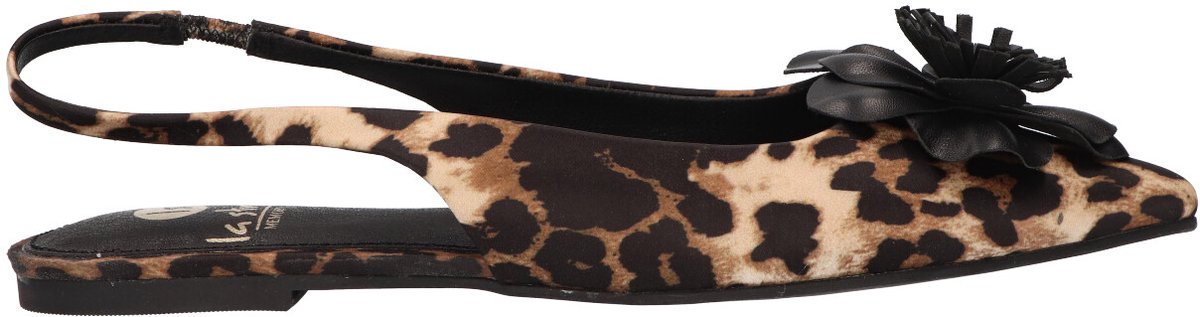 La Strada Slingback Leopard Satijn - Damesschoenen - Maat - 37
