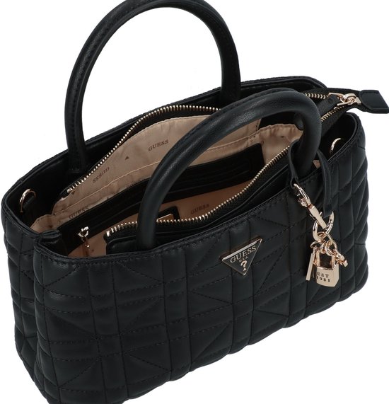 GUESS Sac shopper Sac à main Edita Elite Satchel Black Noir