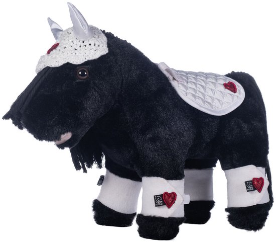 HKM - Cuddle Pony - Wedstrijdset Wit/Rood HKM - Cuddle Pony - Wedstrijdset Wit/Rood