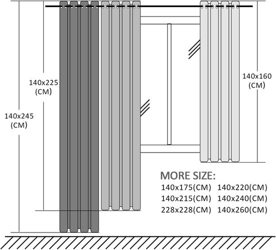 280 cm - Raamdecoratie kopen? | Korting tot 60