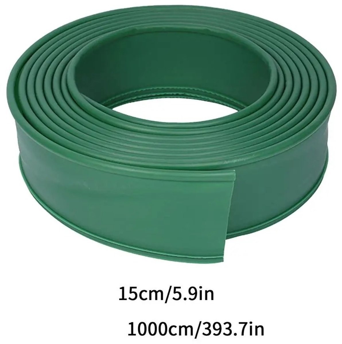 WiseGoods Premium Borderrand Op Rol - 10M/15CM Flexibele Tuinafboording - 2MM Dikke Gazonrand - Tuinieren - Tuin Decoratie Groen