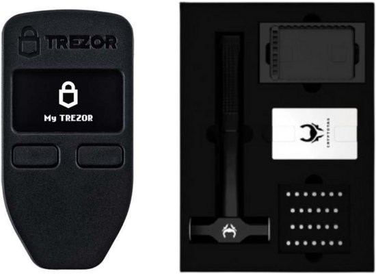 Trezor One - Zwart + Cryptotag Thor Bundel
