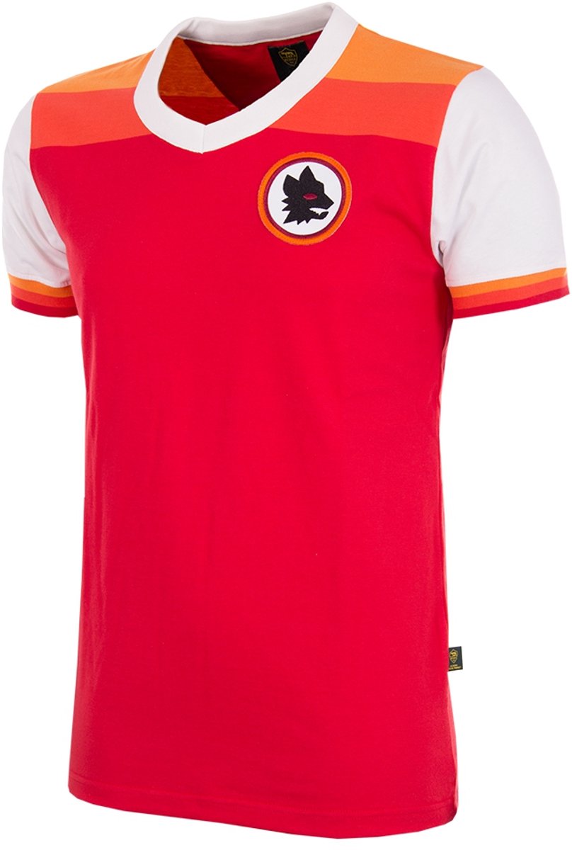 COPA - AS Roma 1978/79 Retro Voetbalshirt - Heren - Rood - XS