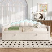 Komhtom Rustbed, 90*200 cm, dagbed, slaapbank, opbergvak naast het bed