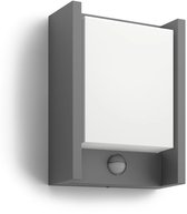 Philips Arbour buitenwandlamp - warmwit licht - met sensor - breed