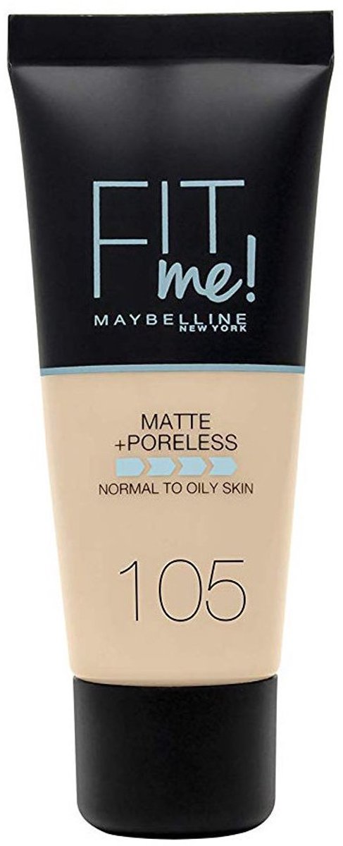 Maybelline New York - Fit Me Matte & Poreless Foundation - 105 Ivoire Naturel
