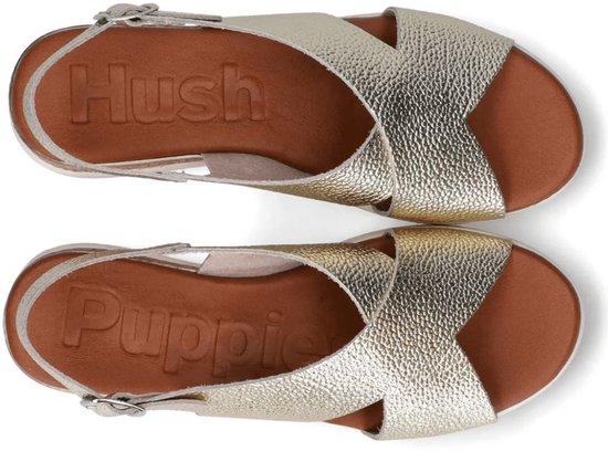 Hush Puppies Dames Sandaal | Goud | Maat: 41