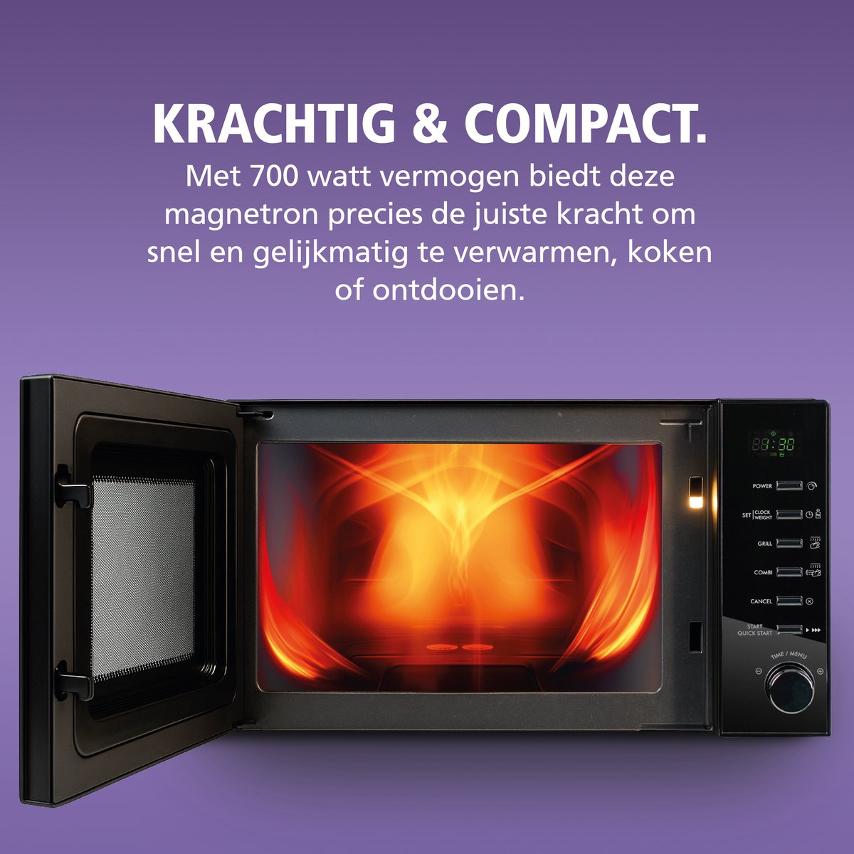 Brabantia BBEK1145DG Magnetron met Grillfunctie - Vrijstaand - 13 automatische kookprogramma's — afbeelding 3