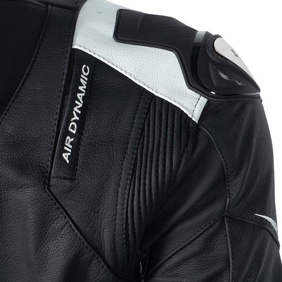 Veste de moto RANDY R Homme Été Zwart/ Wit L Homologuée CE par MOTOBLOUZ