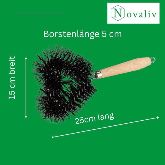 Novaliv borstel grasmaaierreiniger grasmaaierborstel 25cm grasmaaierborstel voor elektrische zitmaaiers & grasmaaiers evenals handborstels & heggenscharenreinigers geschikt van Novaliv — afbeelding 3