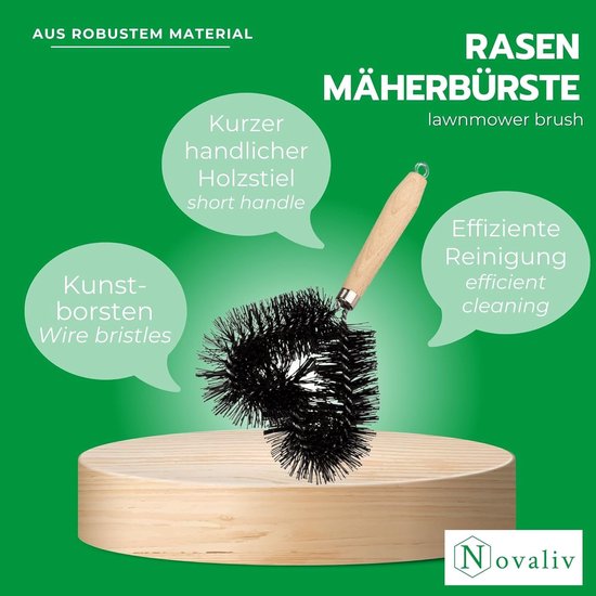 Novaliv borstel grasmaaierreiniger grasmaaierborstel 25cm grasmaaierborstel voor elektrische zitmaaiers & grasmaaiers evenals handborstels & heggenscharenreinigers geschikt van Novaliv — afbeelding 5