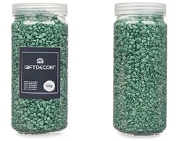 Decoratie stenen - Mintgroen - 2-5 mm steentjes - 1400 gram kiezels - Aquarium en vazen vulling
