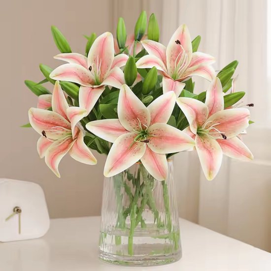 Viooltje - zijden bloem - 2 stuks! - geel - topkwaliteit - 22cm - De