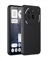 Casemania Hoesje Geschikt voor Nothing Phone 3a Pro - Zwart - Siliconen Back Cover